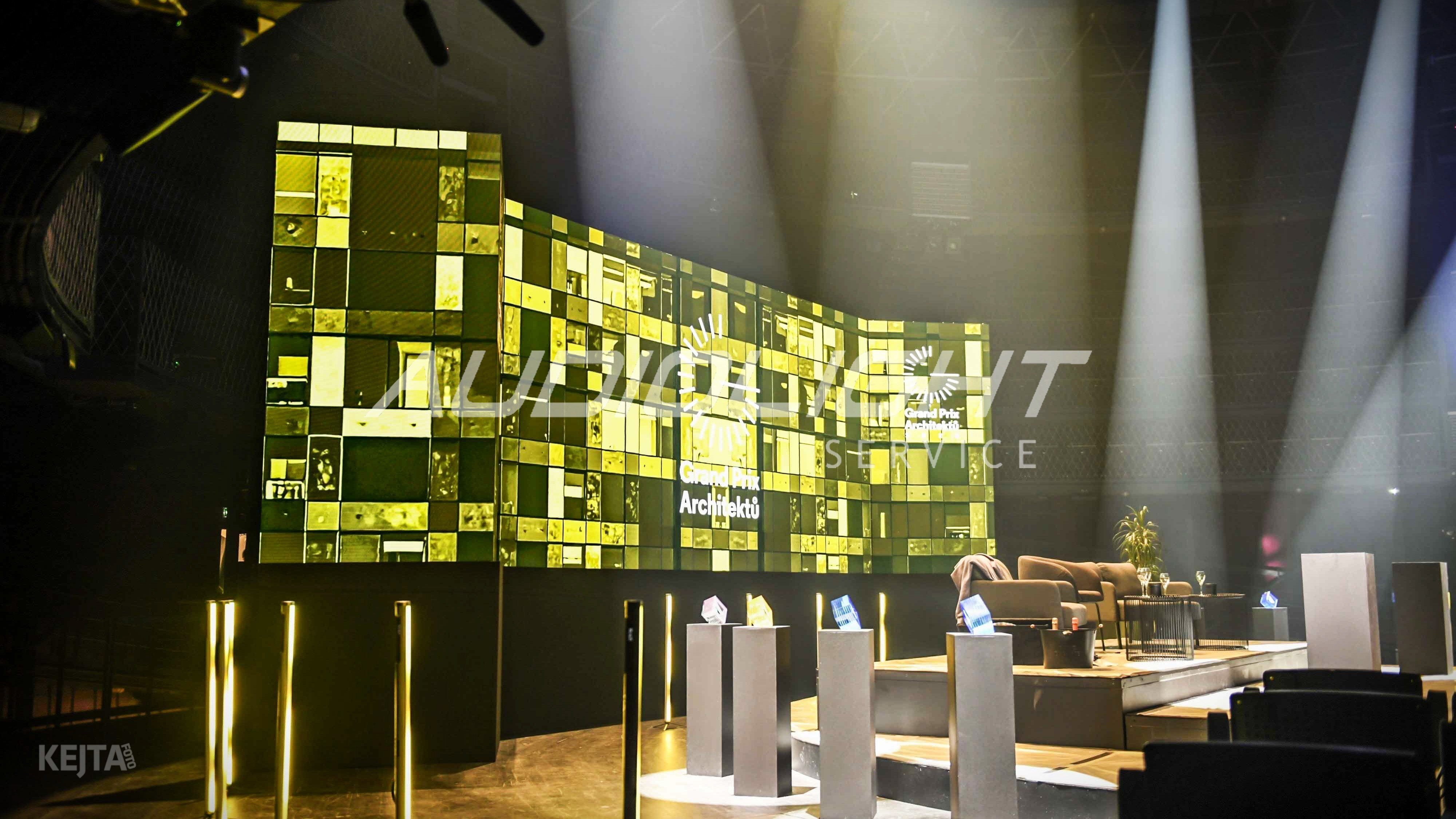 lovemá LED stěna pro promítání videoobsahu