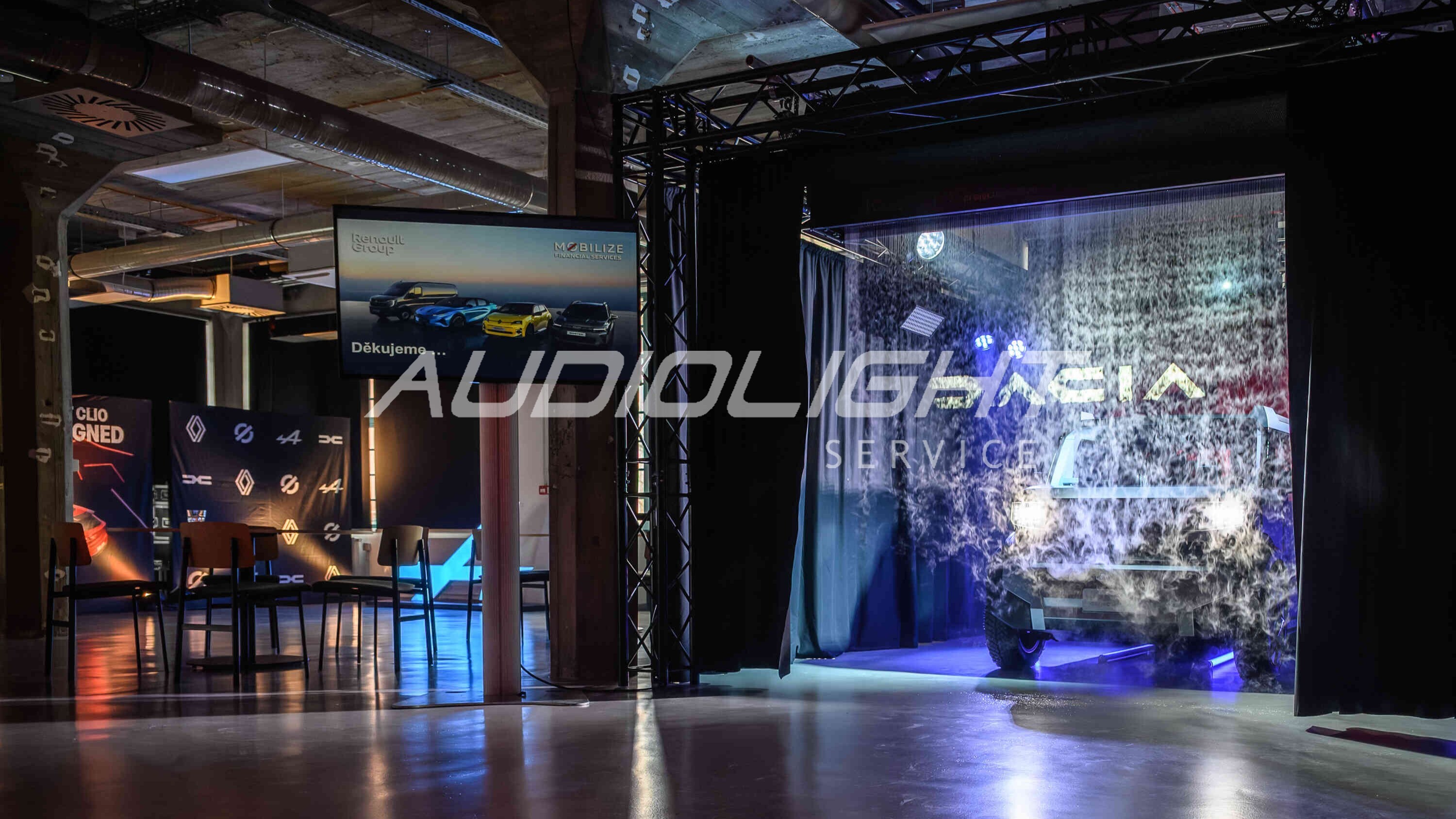 haze reveal, odhalení prototypu vozu pomocí mlhy